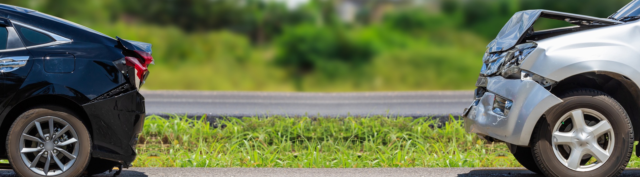 Car Accident Involving Two Cars On The Road